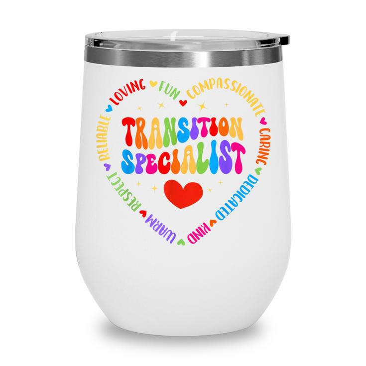 Transition Specialist Appreciation Week Back To School Wine Tumbler