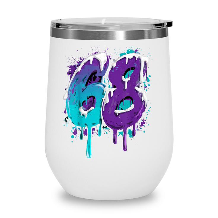 Vintage Baseball 68 Number Wine Tumbler