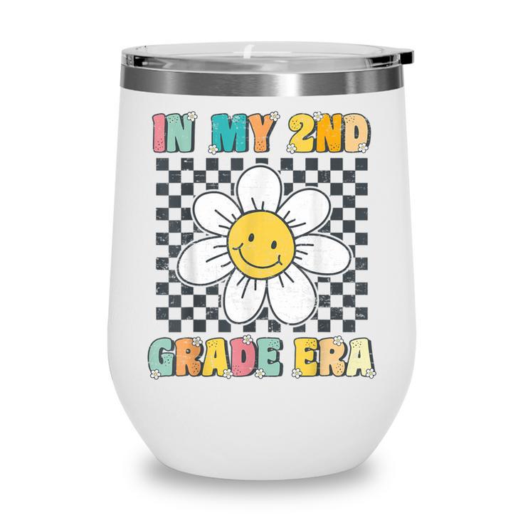 In My 2nd Grade Era Retro Groovy Second Grade Back To School Wine Tumbler