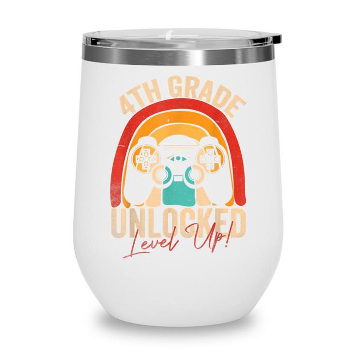 4th Grade Unlocked Level Up Gamer Back To School Fourth Wine Tumbler