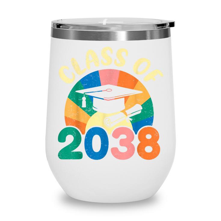 Back To School Pre-K Kindergarten Graduation Class Of 2038 Wine Tumbler Back To School Pre-K Kindergarten Graduation Class Of 2038 Wine Tumbler
