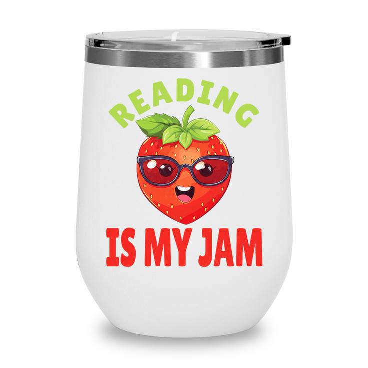 Back To School Reading Is My Jam School Librarian Premium Tri-Blend Wine Tumbler
