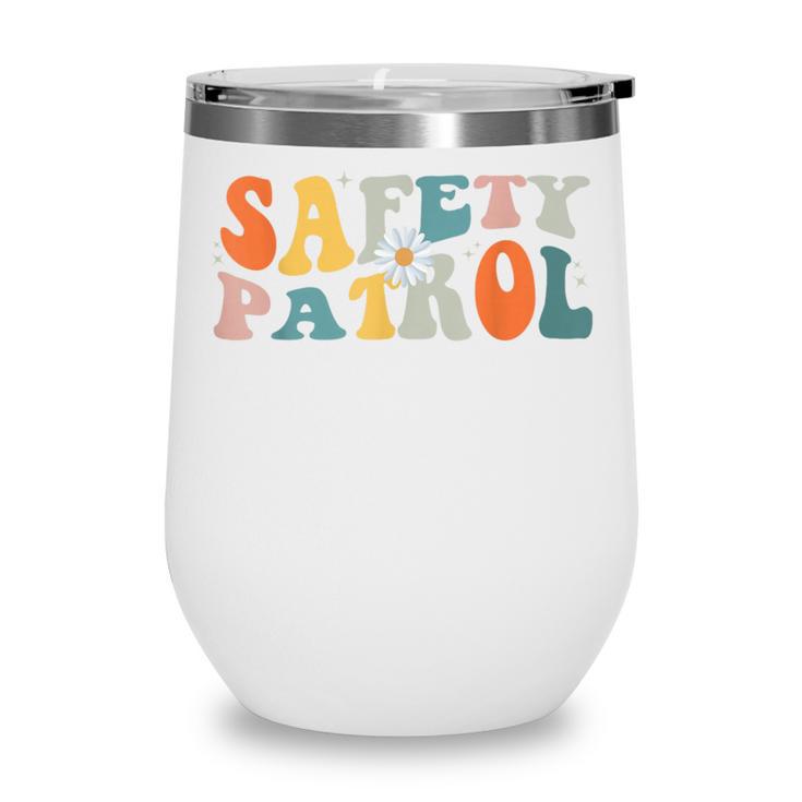 Back To School Student Safety Patrol Groovy Retro Wine Tumbler Back To School Student Safety Patrol Groovy Retro Wine Tumbler