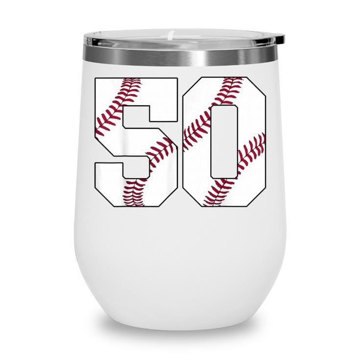 Baseball 1976 50th Birthday Vintage 50 Years Old Retro Wine Tumbler