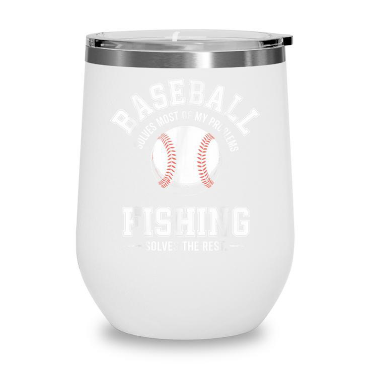 Baseball & Fishing Wine Tumbler
