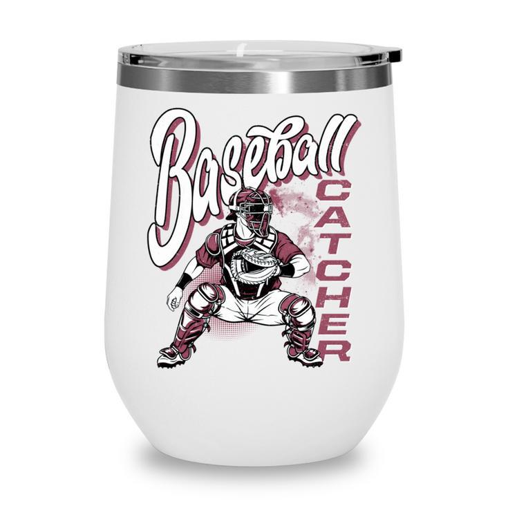 Baseball Catcher Gear Home Plate Wine Tumbler