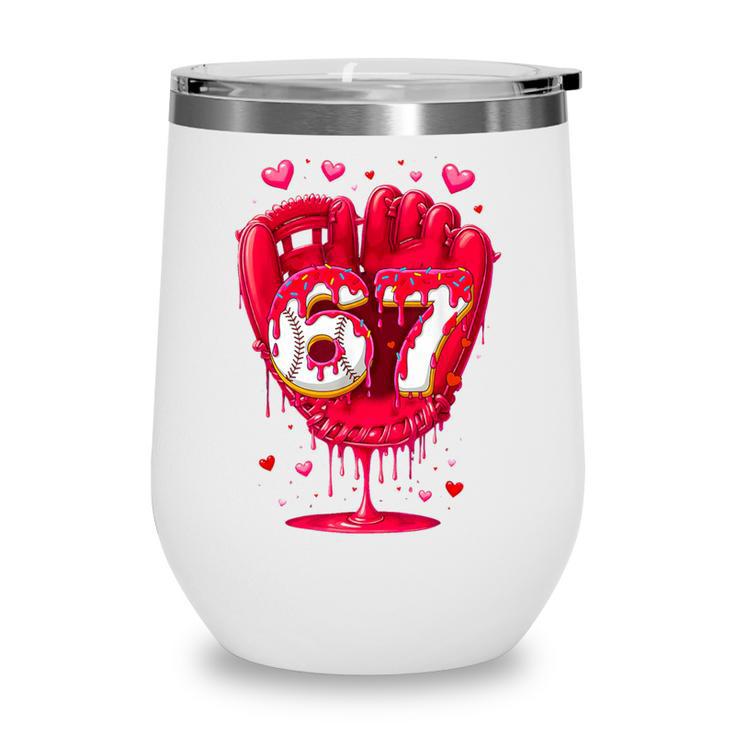 Baseball Drip Ice Cream Valentine Youth Boys Girls Sport Wine Tumbler Baseball Drip Ice Cream Valentine Youth Boys Girls Sport Wine Tumbler