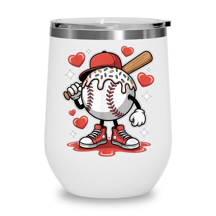 Baseball Drip Valentine Boys Women Men Hearts Sport Love Wine Tumbler Baseball Drip Valentine Boys Women Men Hearts Sport Love Wine Tumbler