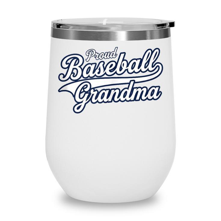 Baseball Grandma Graphic Wine Tumbler
