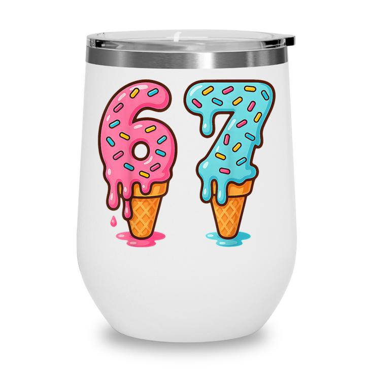 Baseball Ice Cream Drip 6 7 Kids 67 Birthday Wine Tumbler Baseball Ice Cream Drip 6 7 Kids 67 Birthday Wine Tumbler