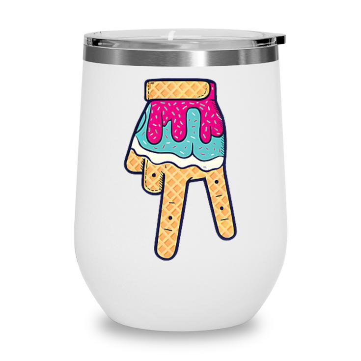 Baseball Ice Cream Drip Home Plate Glove Respect Drip 2 Side Wine Tumbler Baseball Ice Cream Drip Home Plate Glove Respect Drip 2 Side Wine Tumbler