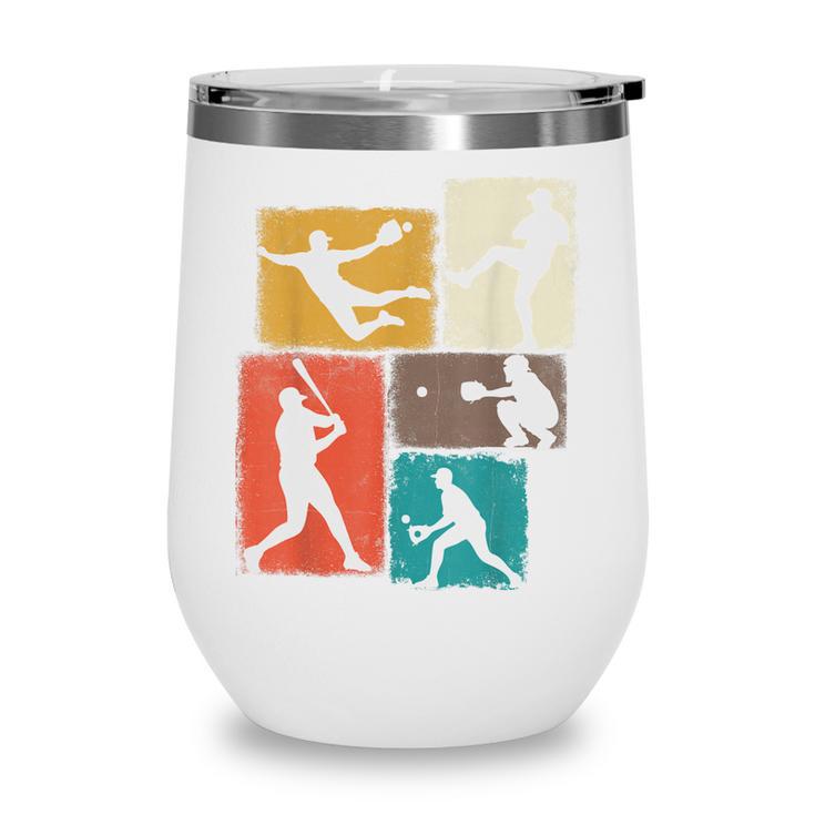 Baseball Player Collage Men Kids Coach Youth Boys Wine Tumbler Baseball Player Collage Men Kids Coach Youth Boys Wine Tumbler
