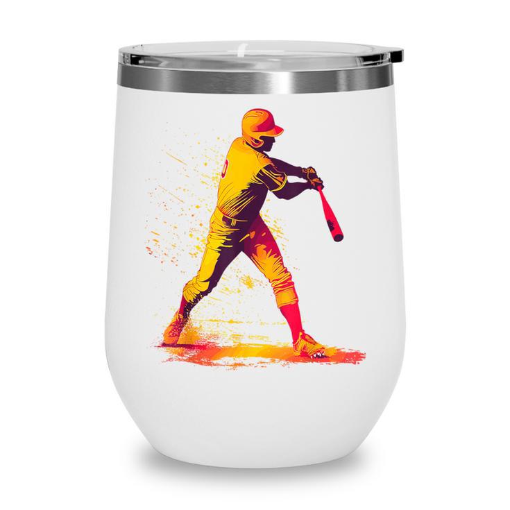 Baseball Player Wine Tumbler Baseball Player Wine Tumbler
