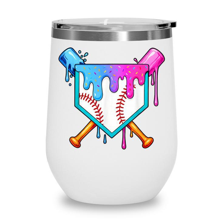 Baseball Sport Respect The Drip Boys Baseball Wine Tumbler