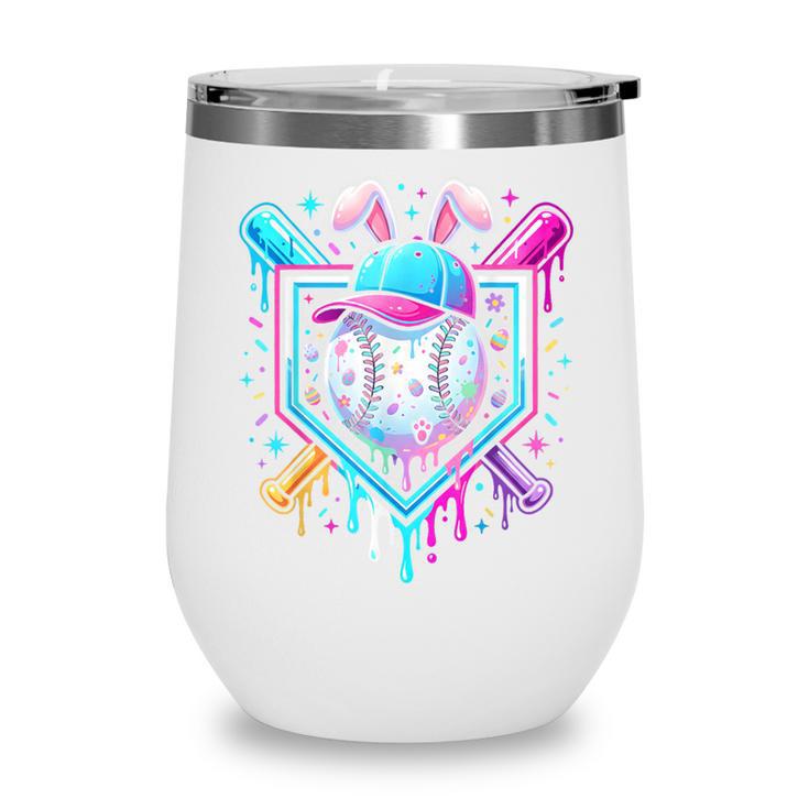 Bunny Baseball Hat With Ice Cream Easter Day Boys Kids Girls Wine Tumbler Bunny Baseball Hat With Ice Cream Easter Day Boys Kids Girls Wine Tumbler