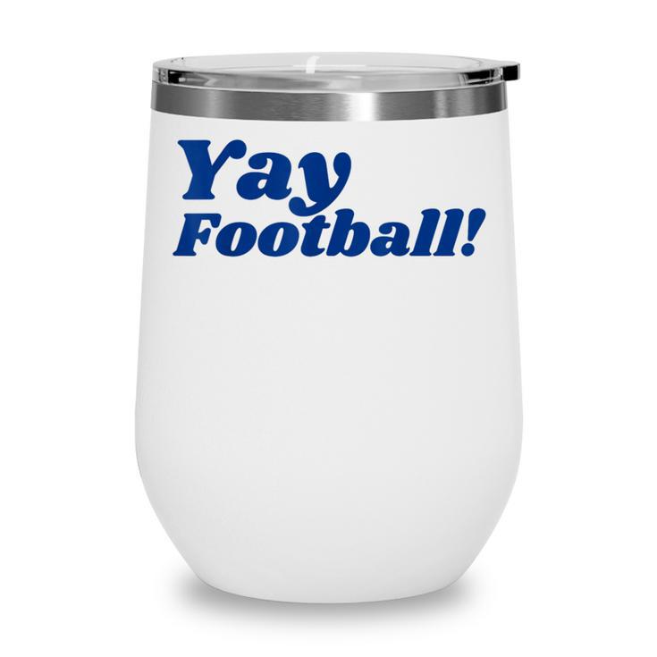 College Football Shirt University Team Colors Back To School Wine Tumbler