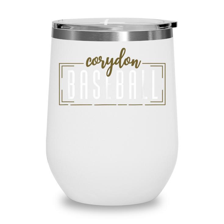 Corydon Baseball School Spirit Indiana Wine Tumbler Corydon Baseball School Spirit Indiana Wine Tumbler