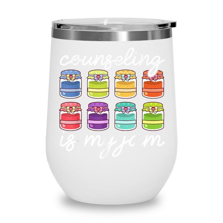 Counseling Is My Jam School Counselor Back To School Wine Tumbler