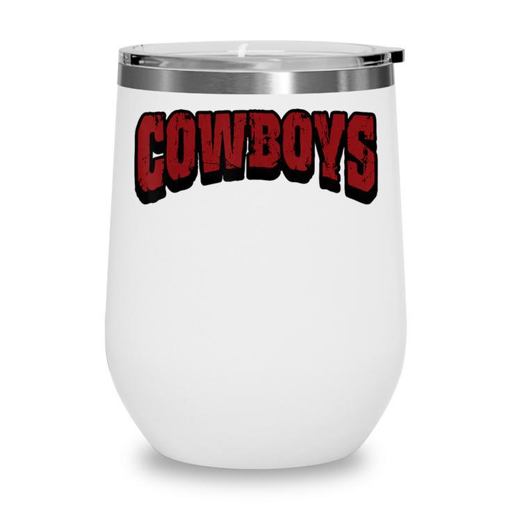 Cowboys Back To School Spirit M Wine Tumbler Cowboys Back To School Spirit M Wine Tumbler