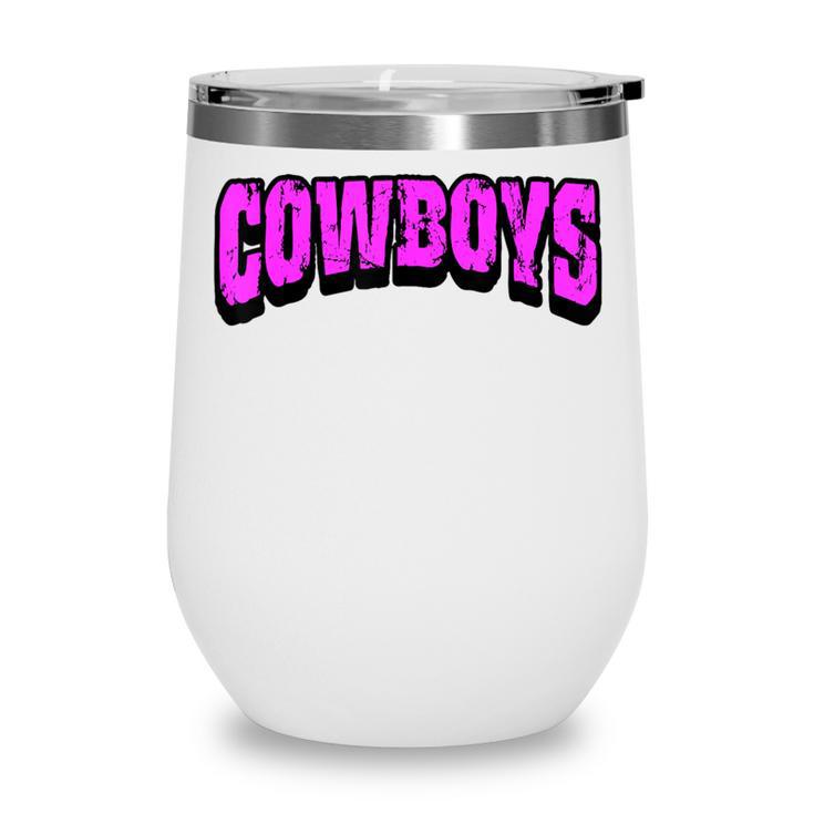 Cowboys Back To School Spirit Pk Wine Tumbler Cowboys Back To School Spirit Pk Wine Tumbler
