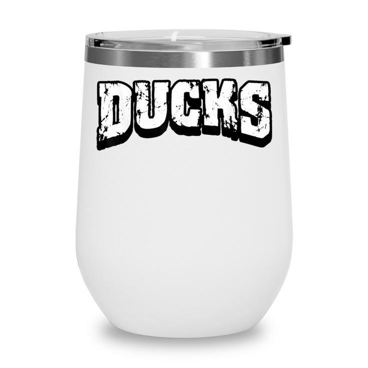 Ducks Back To School Spirit Wine Tumbler Ducks Back To School Spirit Wine Tumbler