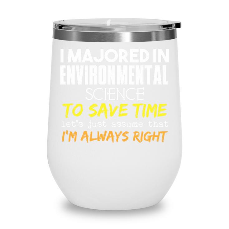 Environmental Science Major For Back To School Premium Tri-Blend Wine Tumbler