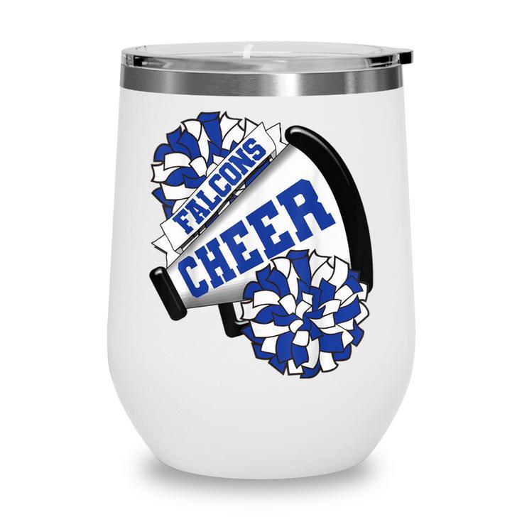 Falcons Cheer Back To School Cheerleading Spirit B Wine Tumbler Falcons Cheer Back To School Cheerleading Spirit B Wine Tumbler