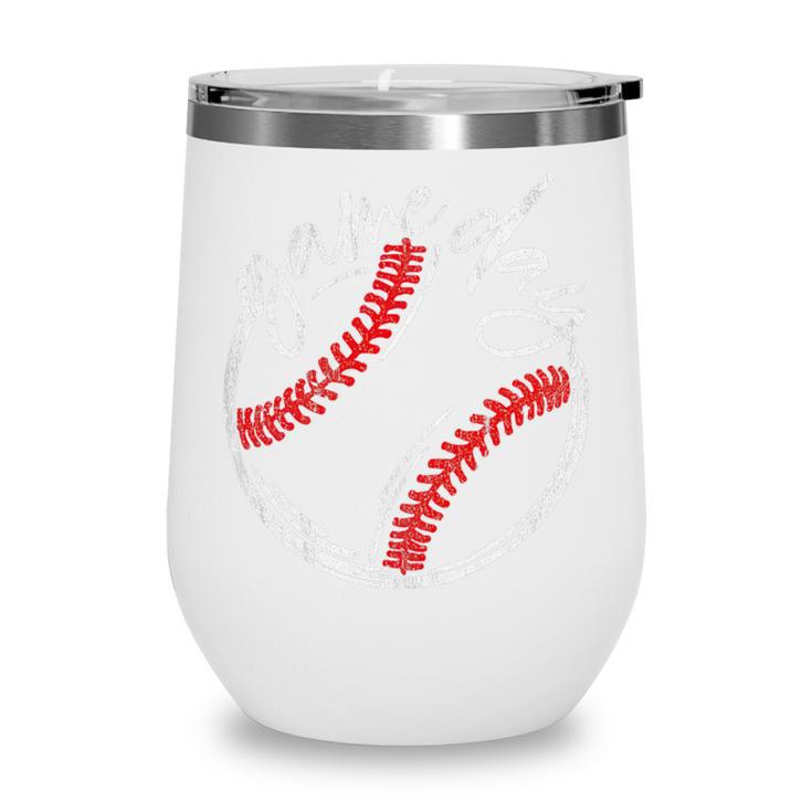 Game Day Baseball Baseball Lovers Softball Life Mom Premium Tri-Blend Wine Tumbler