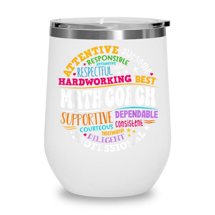 Instructional Math Coach Crew Back To School Matching Group Wine Tumbler