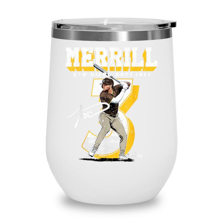 Jackson Merrill San Diego MLB Baseball Player MLBJME201M Wine Tumbler
