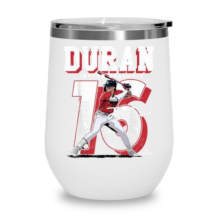 Jarren Duran Boston MLB Baseball Players MLBJDU201M Wine Tumbler