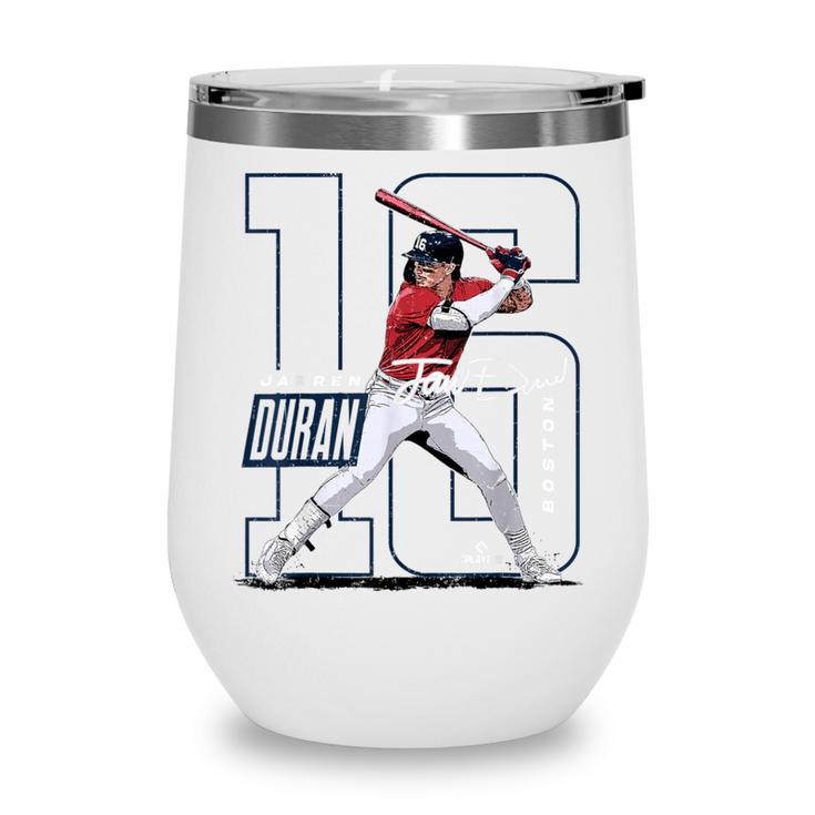 Jarren Duran Boston MLB Baseball Players MLBJDU202M Wine Tumbler