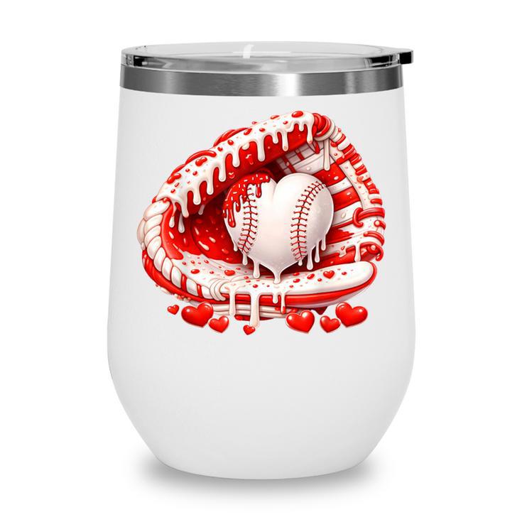 Kid Drip Ice Cream Baseball Heart Catcher Valentines Day Boy Wine Tumbler Kid Drip Ice Cream Baseball Heart Catcher Valentines Day Boy Wine Tumbler