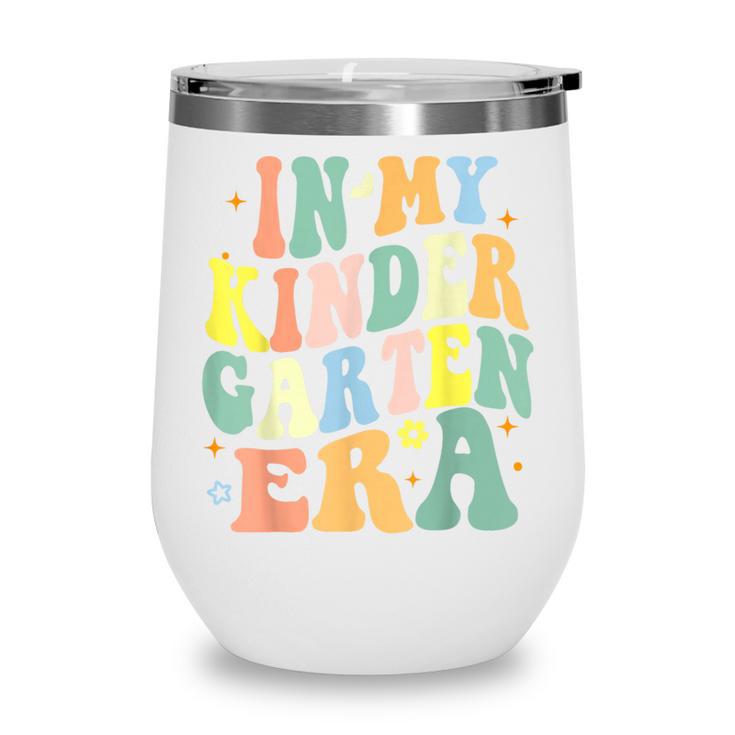 Kindergarten Era Happy Back To School Groovy Kids Boys Girls Wine Tumbler