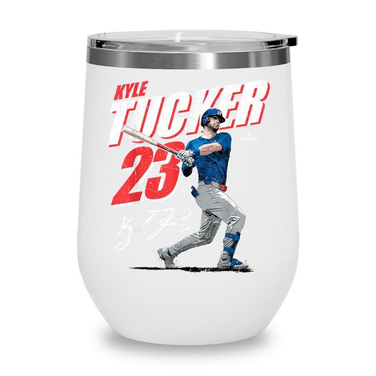 Kyle Tucker Los Angeles D Baseball Players MLBKYT204M Wine Tumbler