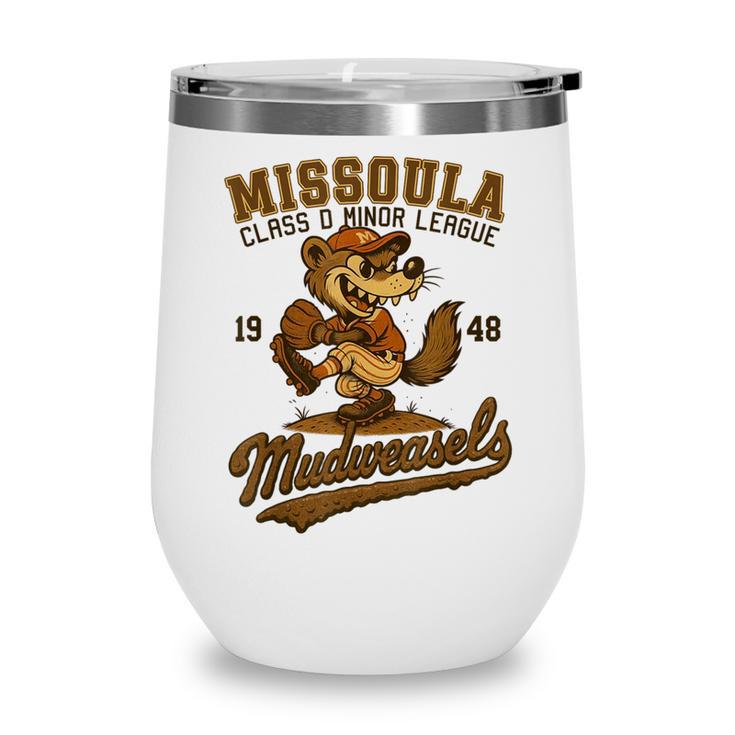 Missoula Mudweasels Retro Minor League Baseball Wine Tumbler