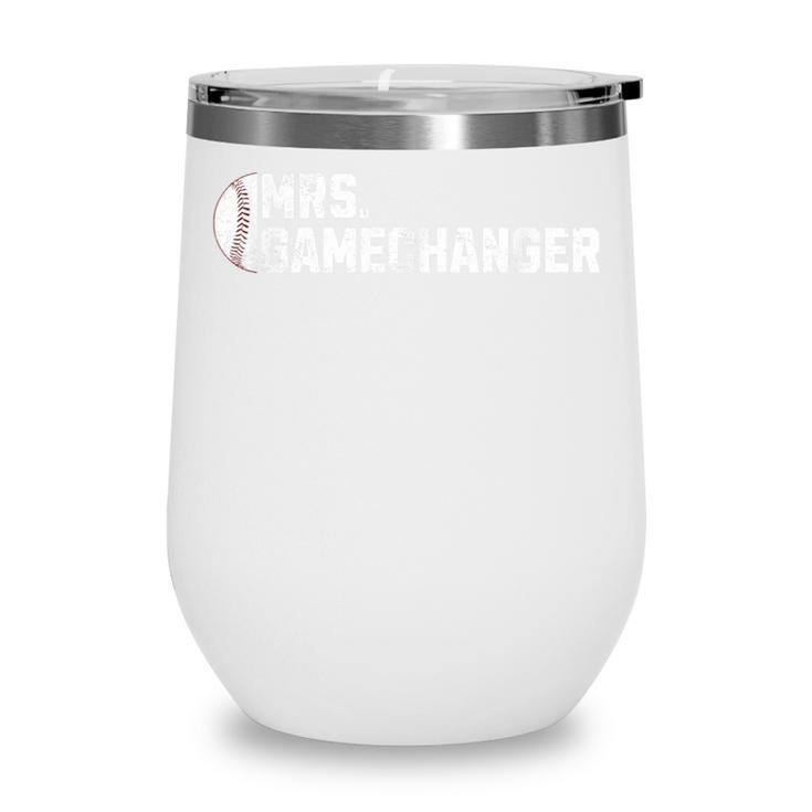 Mrs Gamechanger Baseball Scorekeeper Love Wine Tumbler Mrs Gamechanger Baseball Scorekeeper Love Wine Tumbler