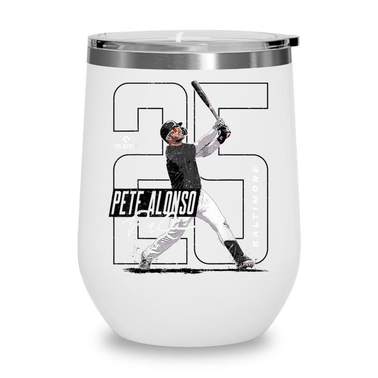 Pete Alonso Baltimore Baseball Players MLBPAL203M Wine Tumbler