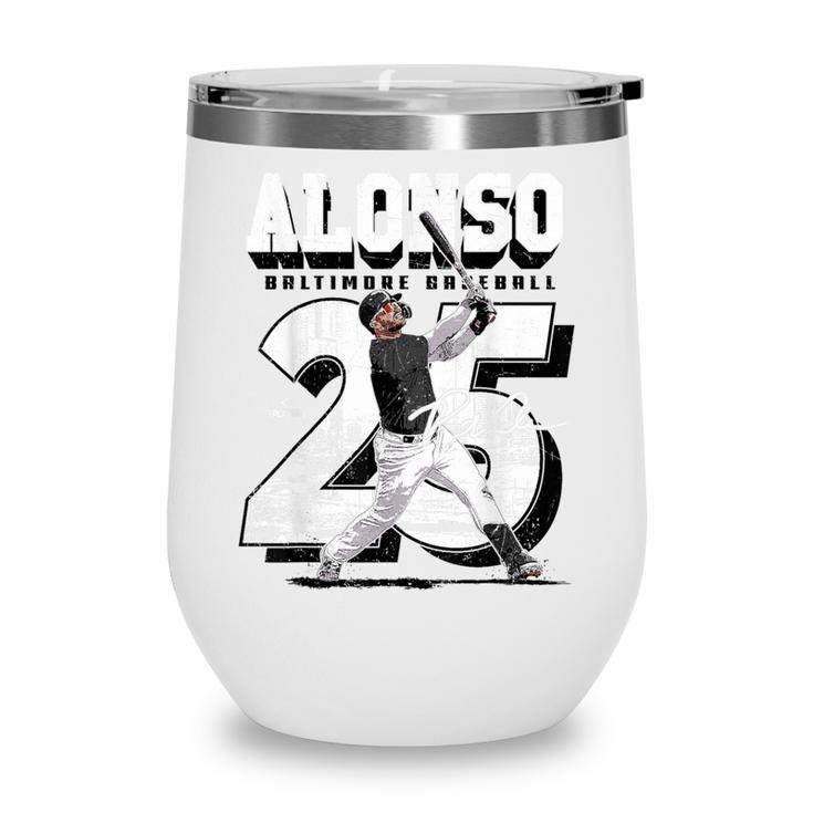 Pete Alonso Baltimore Baseball Players MLBPAL204M Wine Tumbler