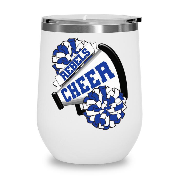 Rebels Cheer Back To School Cheerleading Spirit B Premium Tri-Blend Wine Tumbler