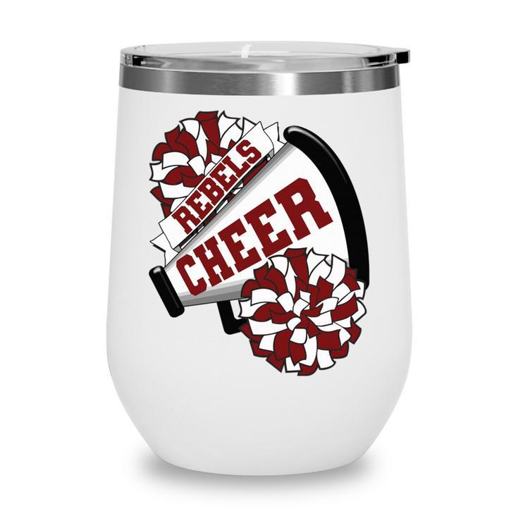 Rebels Cheer Back To School Cheerleading Spirit M Performance Wine Tumbler