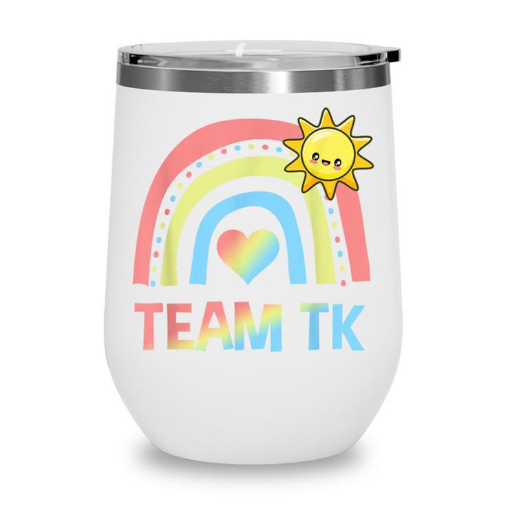 Retro Team TK Back To School Transitional Kindergarten Wine Tumbler Retro Team TK Back To School Transitional Kindergarten Wine Tumbler