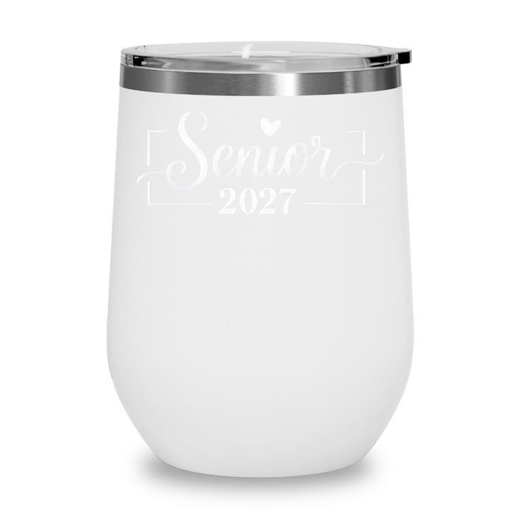Senior 2027 Graduation Back To School Class Premium Tri-Blend Wine Tumbler
