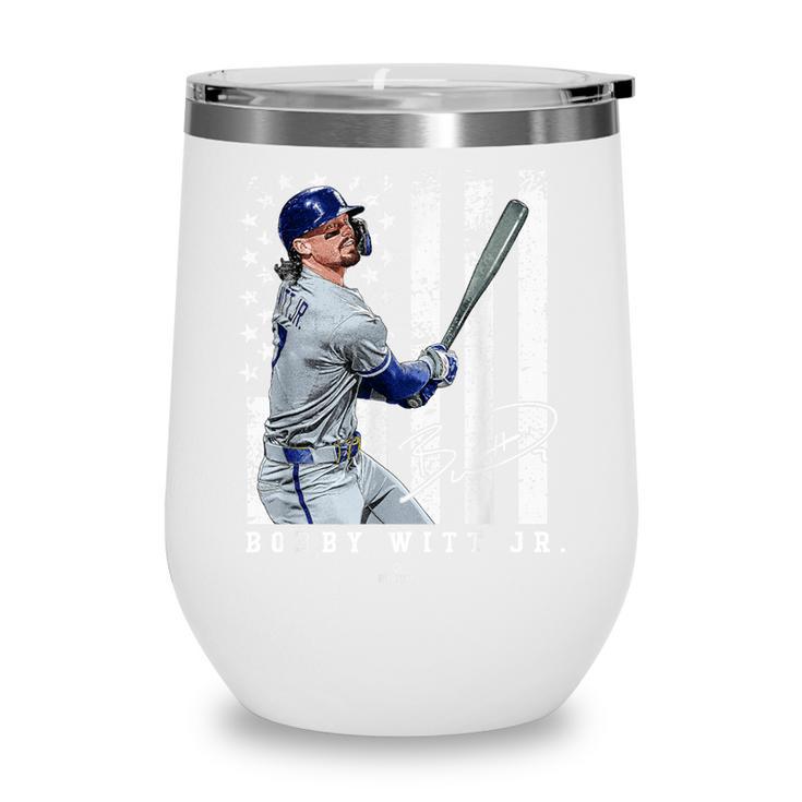 Show Your Pride Bobby WITT Jr Kansas City Baseball MLBPA Wine Tumbler