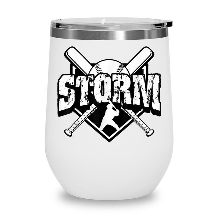 Storm Baseball Back To School Spirit Wine Tumbler Storm Baseball Back To School Spirit Wine Tumbler