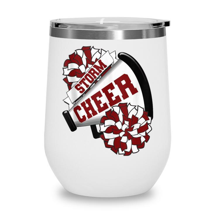 Storm Cheer Back To School Cheerleading Spirit M Wine Tumbler Storm Cheer Back To School Cheerleading Spirit M Wine Tumbler