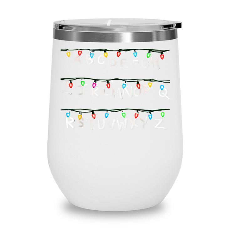 Stranger Wall Alphabet Lights Spooky Back To School Wine Tumbler Stranger Wall Alphabet Lights Spooky Back To School Wine Tumbler