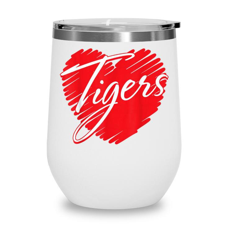 Tigers Heart Back To School Spirit R Wine Tumbler