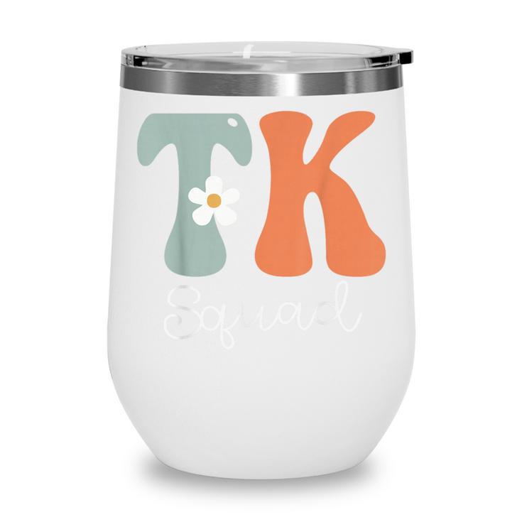 TK Squad Groovy Women Appreciation Day Hello Back To School Wine Tumbler TK Squad Groovy Women Appreciation Day Hello Back To School Wine Tumbler
