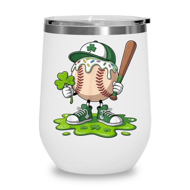 Toddler Baseball Drip Ice Cream Boys Kids St Patricks Day Wine Tumbler Toddler Baseball Drip Ice Cream Boys Kids St Patricks Day Wine Tumbler